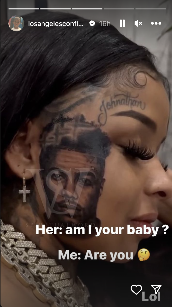 Oop! Blueface & His Mother Karlissa React To Chrisean Rock's HUGE Face Tattoo (Video)